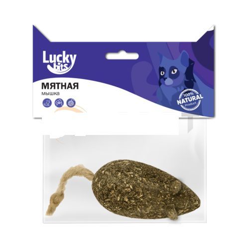 Мышь из кошачьей мяты Lucky bits для кошек 1 шт