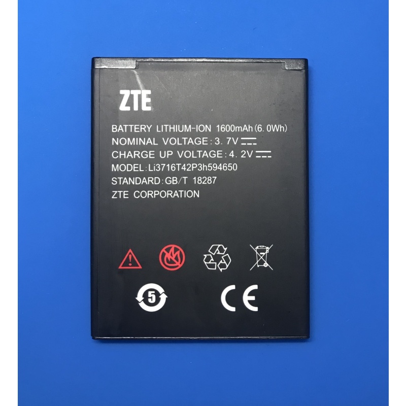 

Аккумулятор Li3716T42P3h594650 для ZTE Blade 3 - 1600 mAh