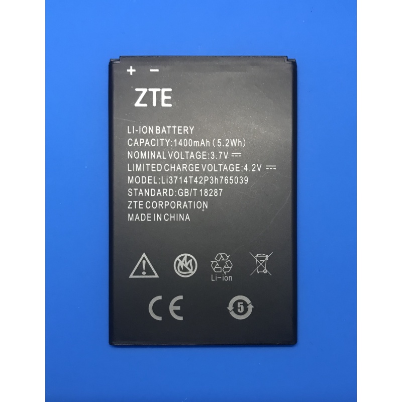 

Аккумулятор Li3714T42P3H765039 для ZTE Blade A5 - 1400 mAh