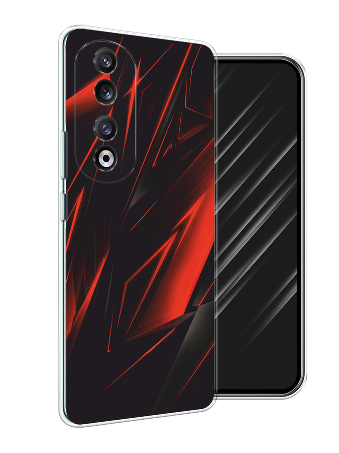 

Чехол Awog на Honor 90 Pro "Игровой фон", Бордовый;красный;черный