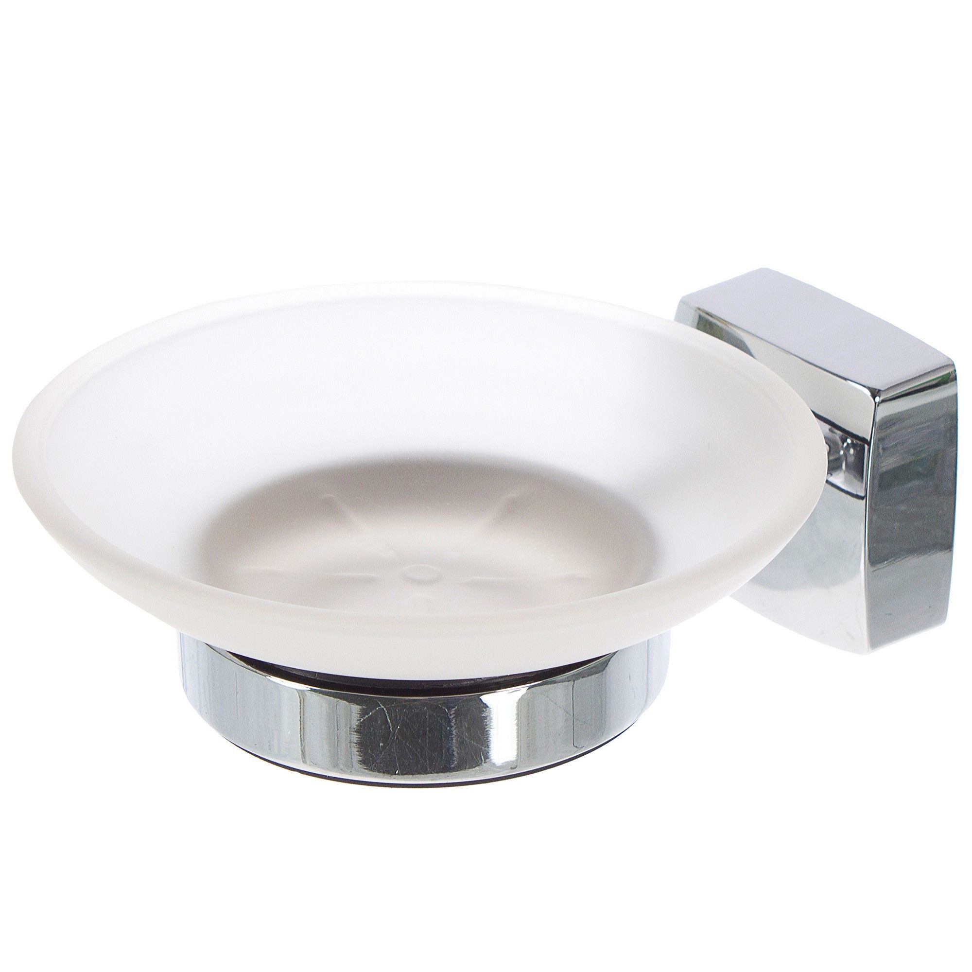 

Мыльница подвесная Kvadro стекло цвет хром