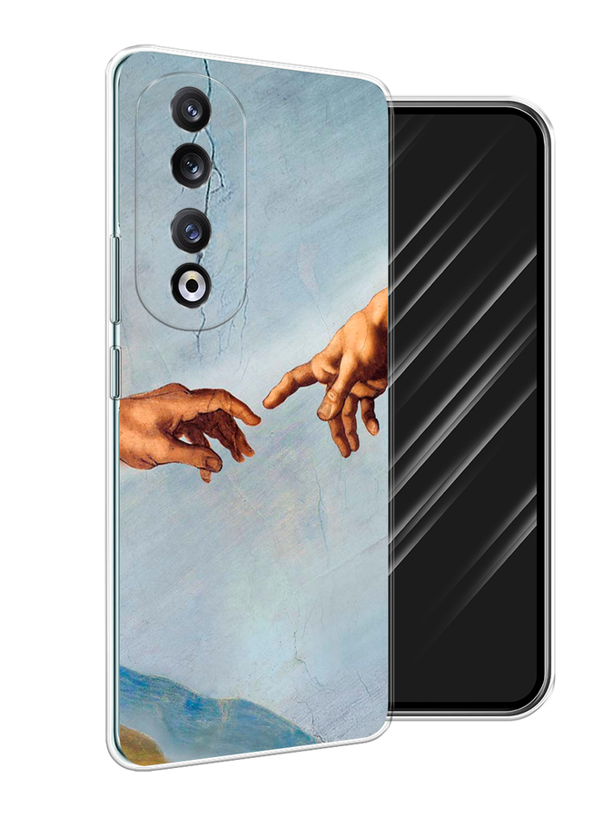 

Чехол Awog на Honor 90 Pro "Сотворение Адама", Голубой;коричневый;серый