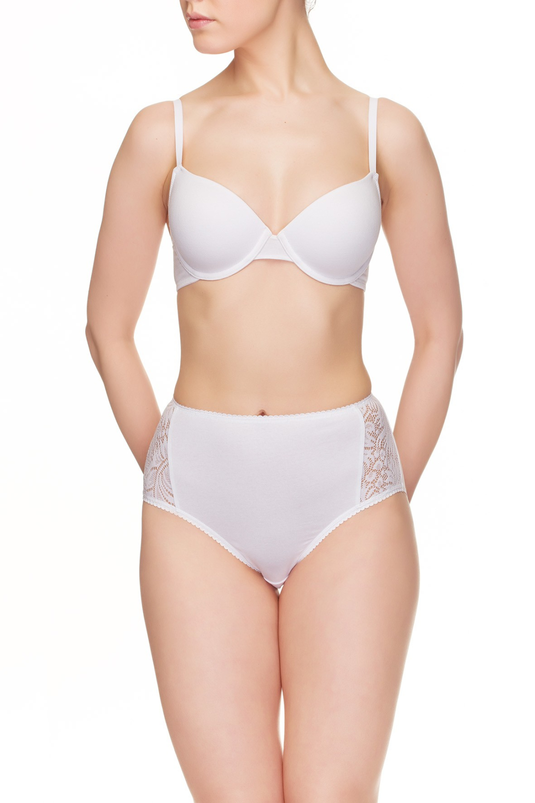 Трусы женские Lauma Brief cotton lace белые L