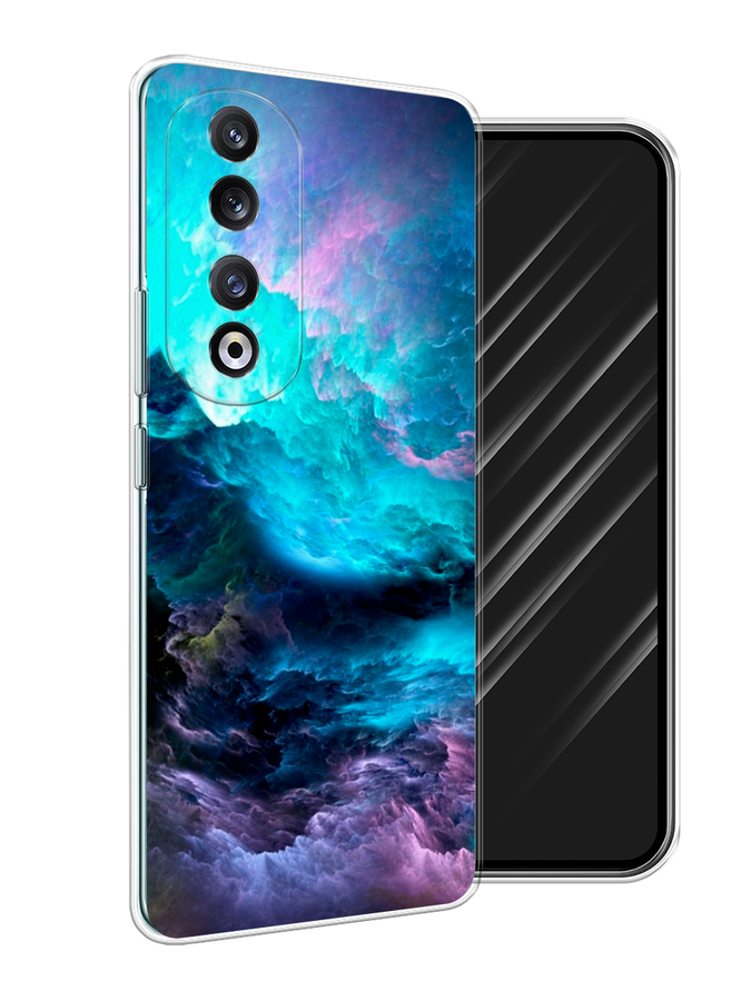 

Чехол Awog на Honor 90 Pro "Бирюзовое небо", Бирюзовый;фиолетовый;черный