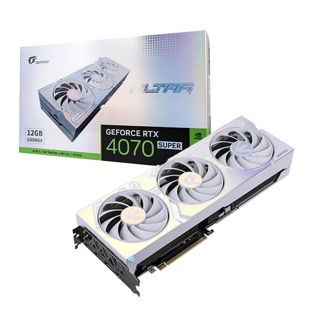 

Видеокарта Colorful NVIDIA GeForce RTX 4070 SUPER iGame Ultra W OC-V, GeForce RTX 4070 SUPER iGame Ultra W OC-V