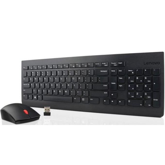 фото Комплект клавиатура и мышь lenovo essential wireless (4x30m39487)