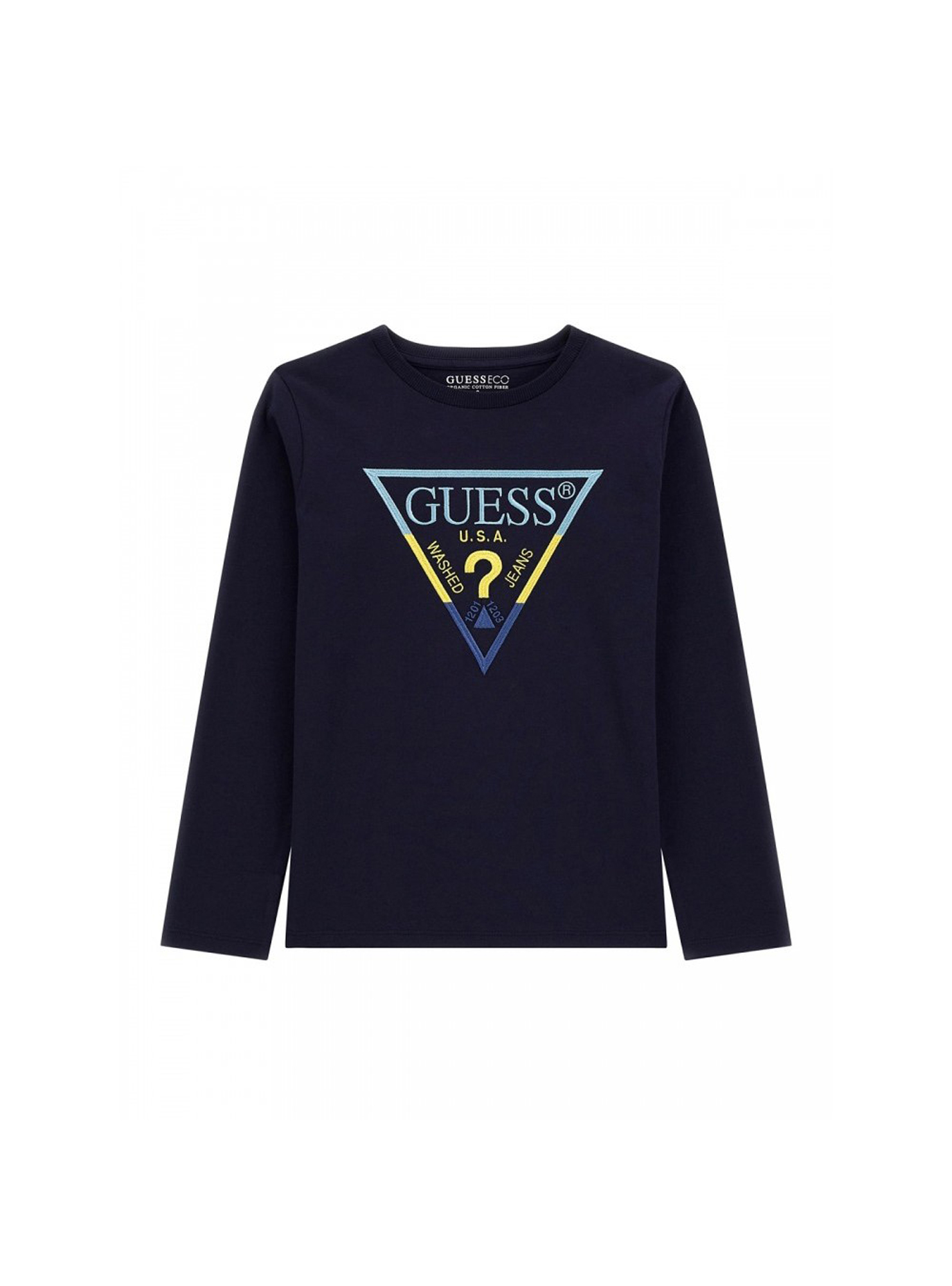 

Лонгслив детский для мальчиков Guess L4YI07K8HM4 синий 14, L4YI07K8HM4