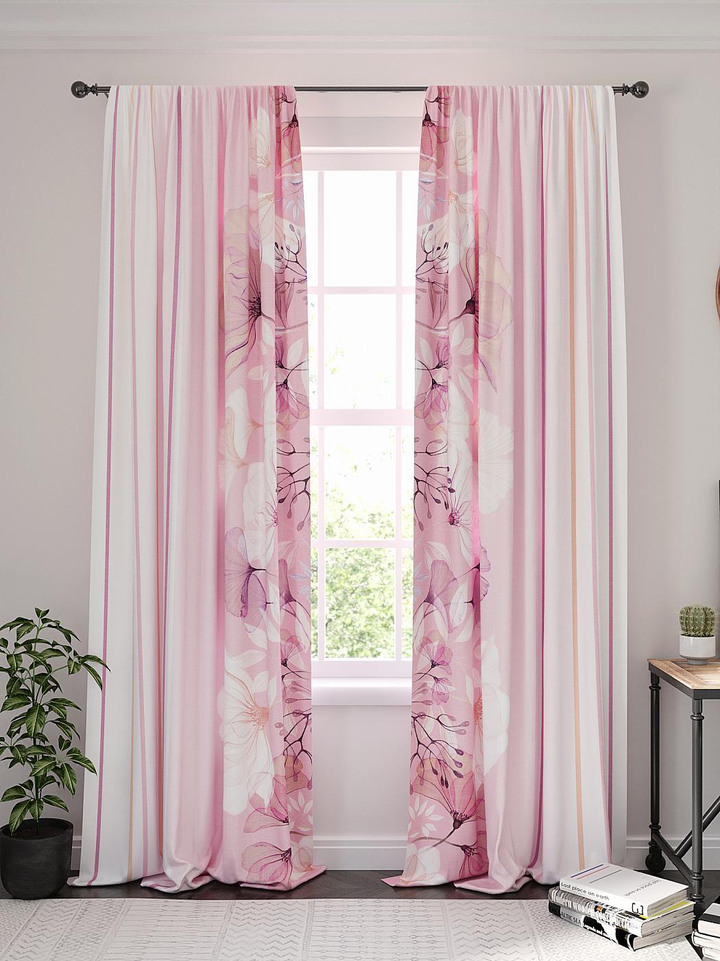 

Комплекты штор AT HOME / шторы в комнату 150х270 см / Мирентис (розовый), 955154