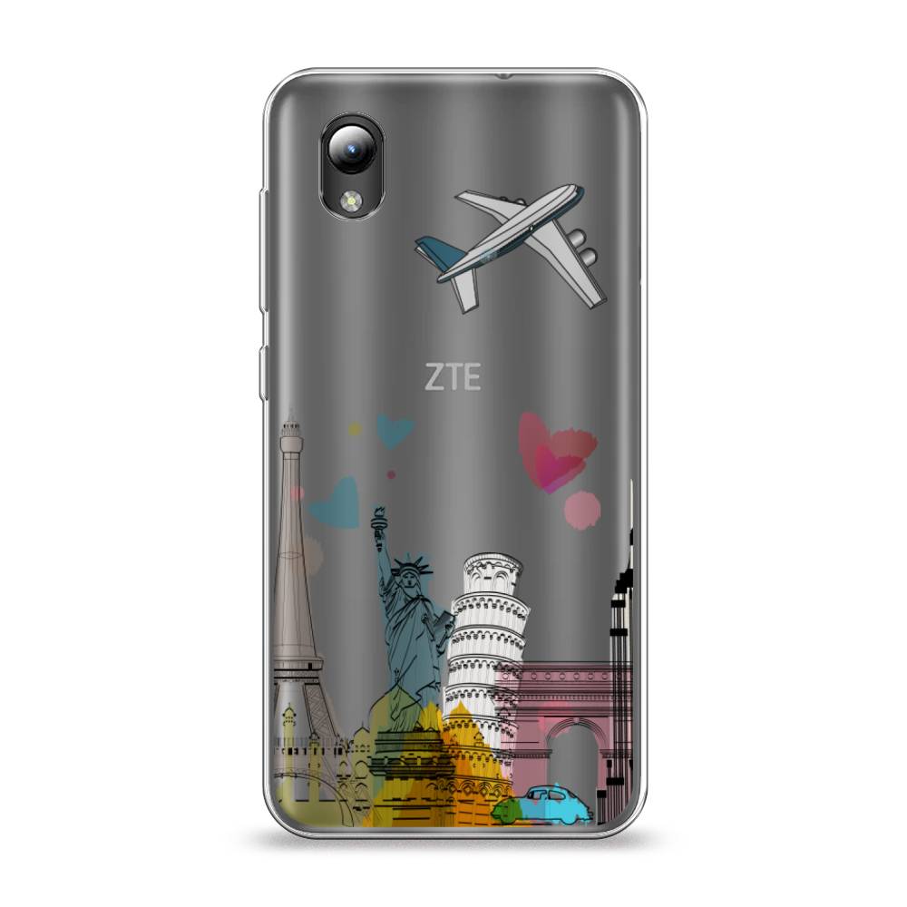 

Чехол Awog на ZTE Blade L8 / ЗТЕ Блэйд L8 "Самолет путешествий", Разноцветный, 132850-10