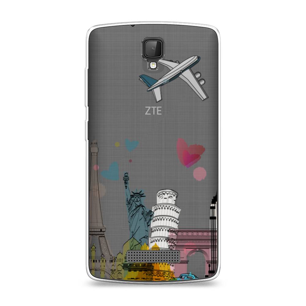 

Чехол Awog на ZTE Blade L5 (L5 Plus) / ЗТЕ Блэйд L5 (L5 Plus) "Самолет путешествий", 130350-10