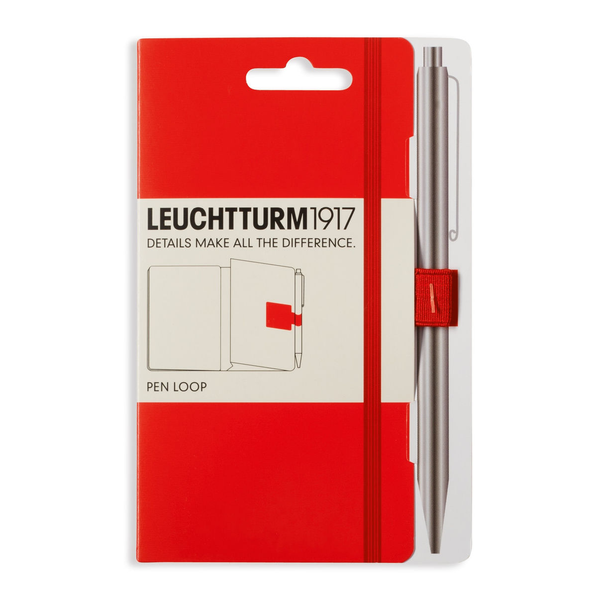 фото Петля самоклеящаяся pen loop для ручек на блокноты leuchtturm цвет красный leuchtturm1917