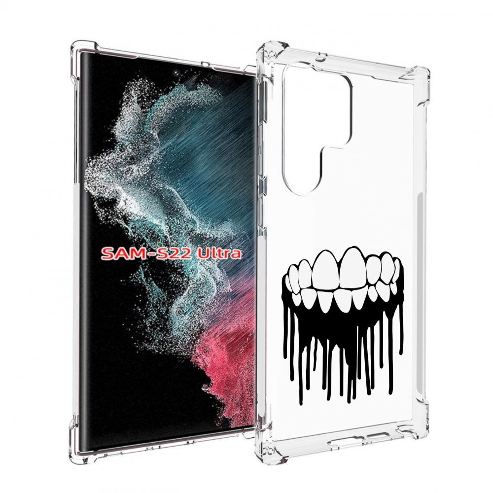 

Чехол MyPads зубы для Samsung Galaxy S23 Ultra, Прозрачный, Tocco