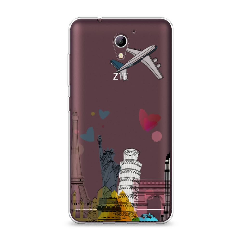 

Чехол Awog на ZTE Blade A510 / ЗТЕ Блэйд A510 "Самолет путешествий", Разноцветный, 130150-10