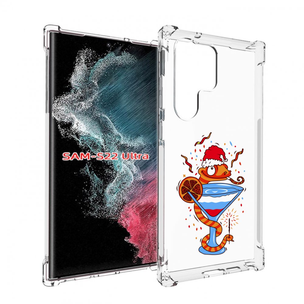 

Чехол MyPads змейка для Samsung Galaxy S23 Ultra, Прозрачный, Tocco