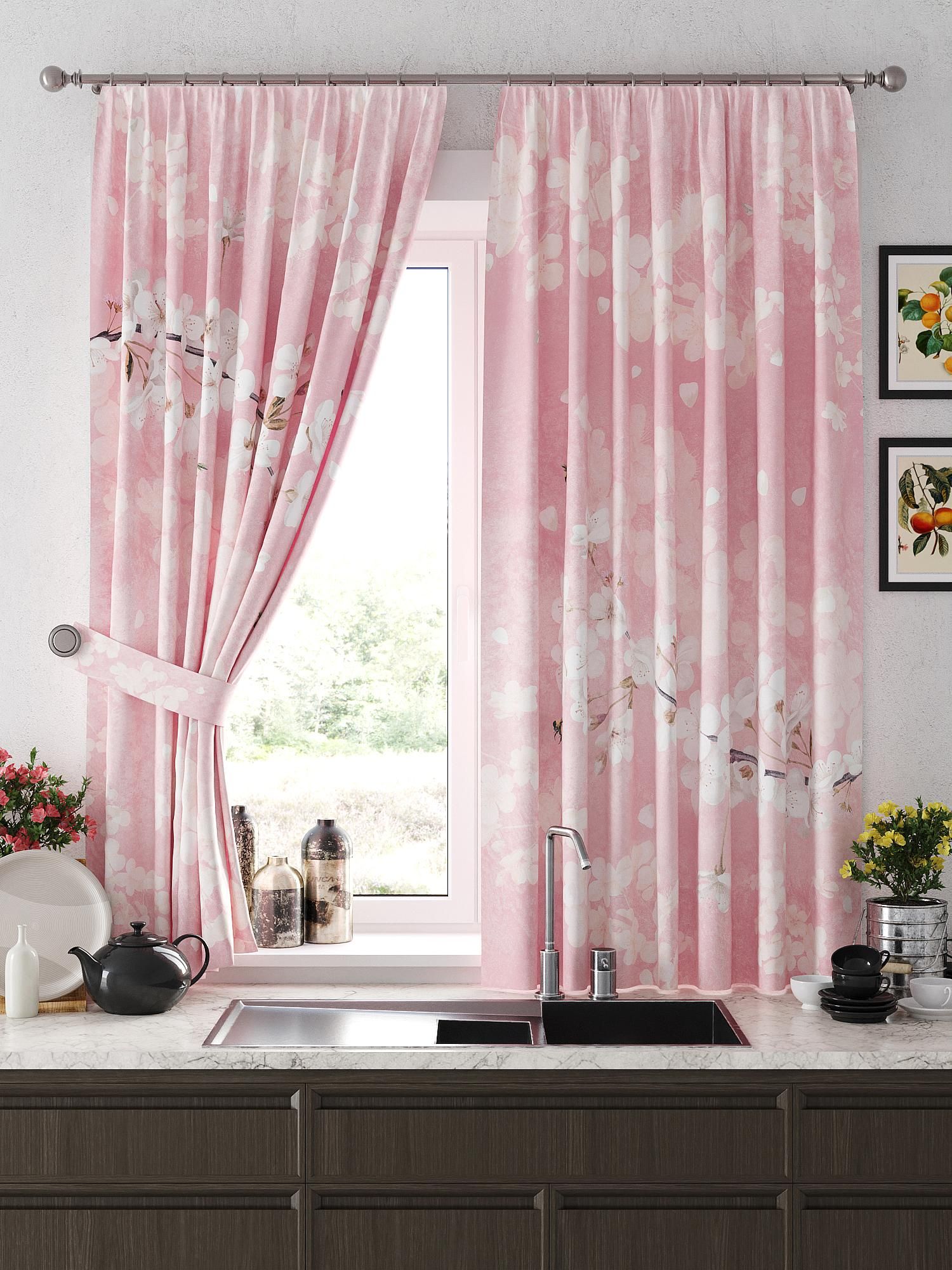 

Комплекты штор AT HOME / шторы в комнату 150х180 см / Релогнес (розовый), 925689