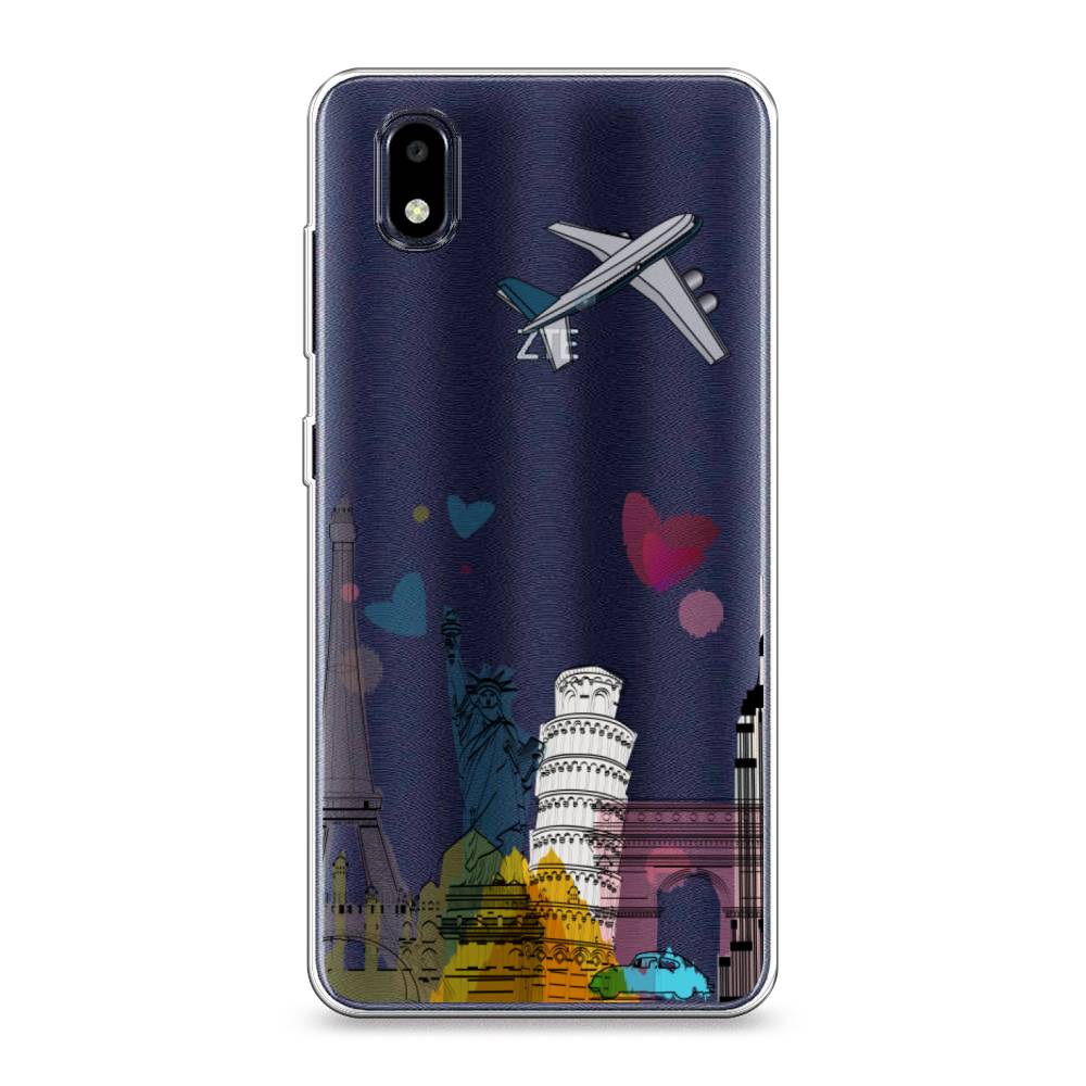 

Чехол Awog на ZTE Blade A3 (2020) / ЗТЕ Блэйд A3 (2020) "Самолет путешествий", Разноцветный, 133650-10