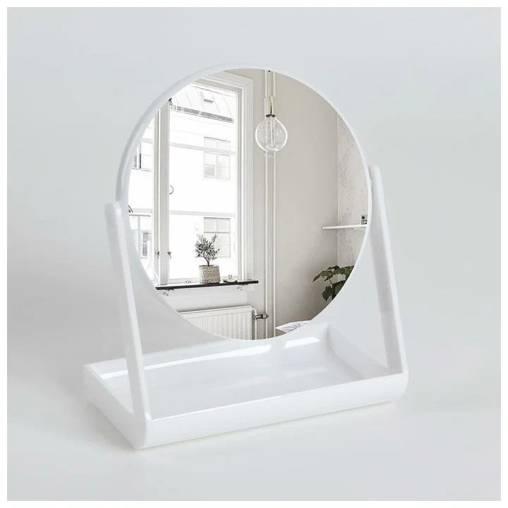 

Зеркало с подставкой 14 см, цвет белый, WHITE
