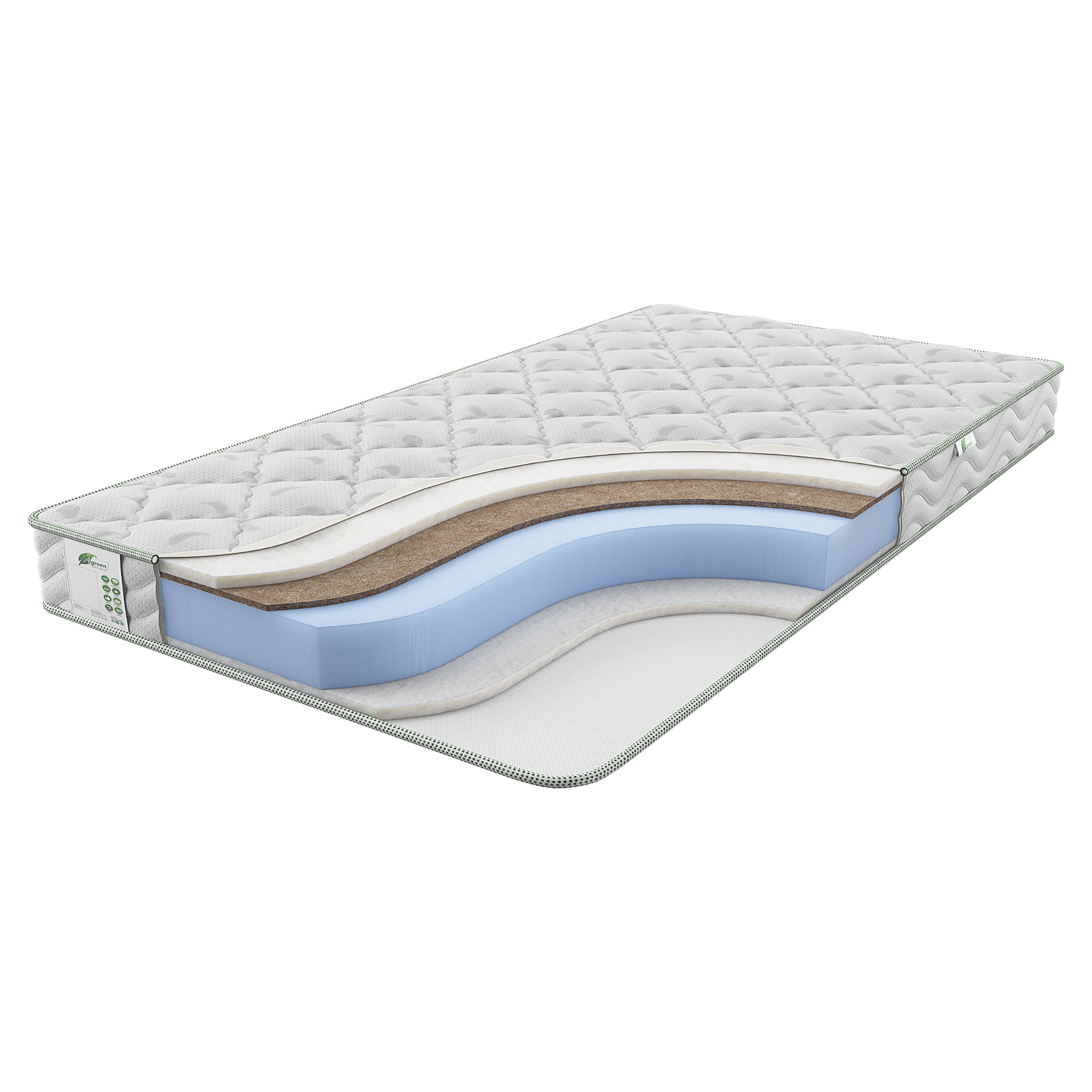 

Матрас Agreen Clean Ekrins 160х190, Белый, Clean Ekrins