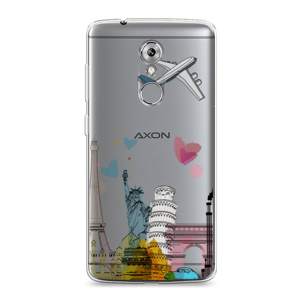 

Чехол Awog на ZTE Axon 7 / ЗТЕ Аксон 7 "Самолет путешествий", Разноцветный, 131450-10