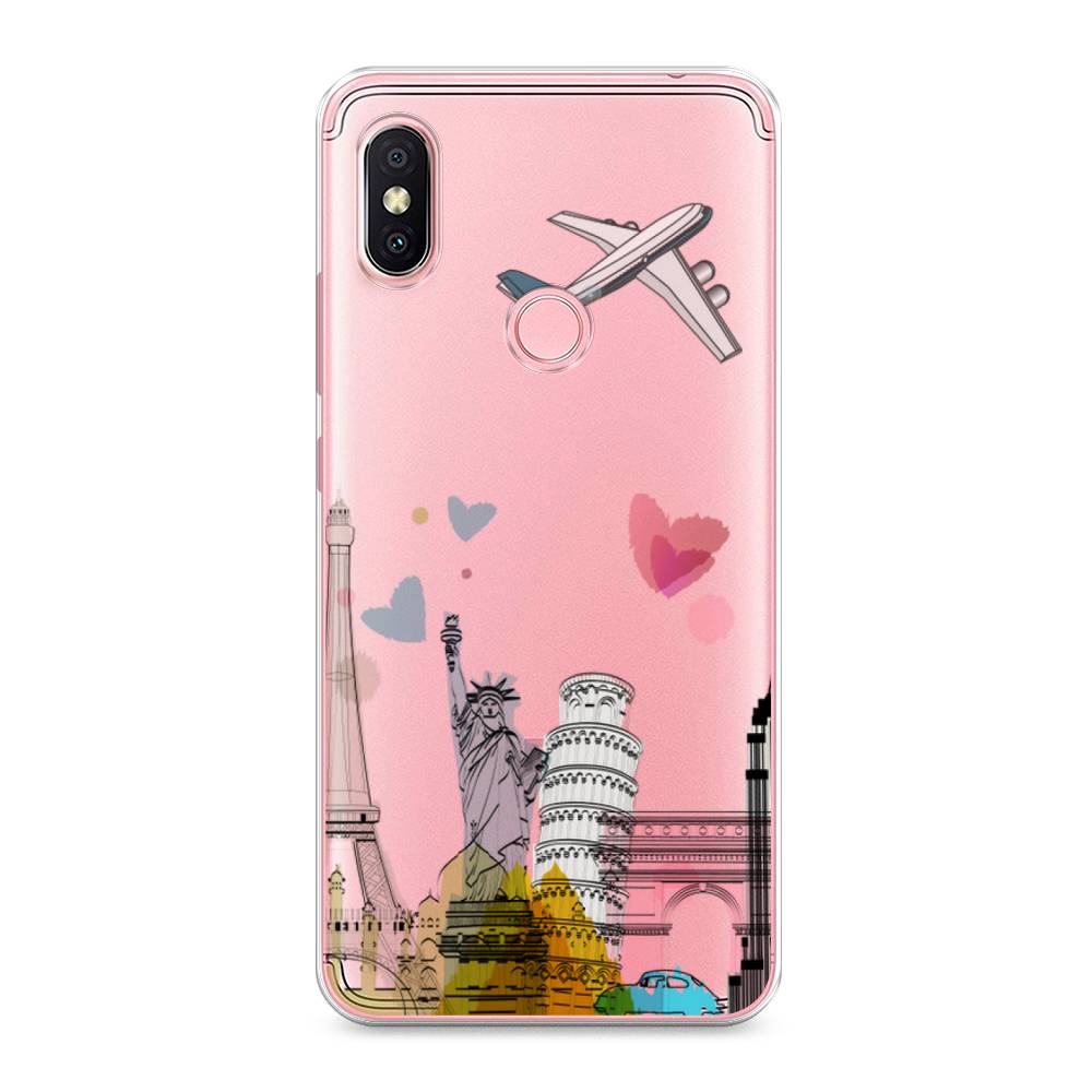 

Чехол Awog на Xiaomi Redmi S2 (Redmi Y2) "Самолет путешествий", Разноцветный, 33650-10