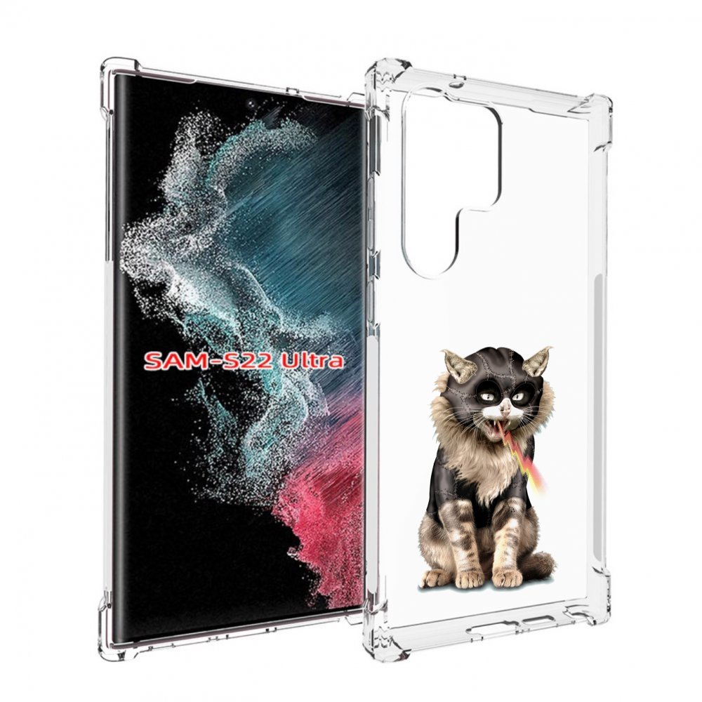

Чехол MyPads дьяволский кот для Samsung Galaxy S23 Ultra, Прозрачный, Tocco
