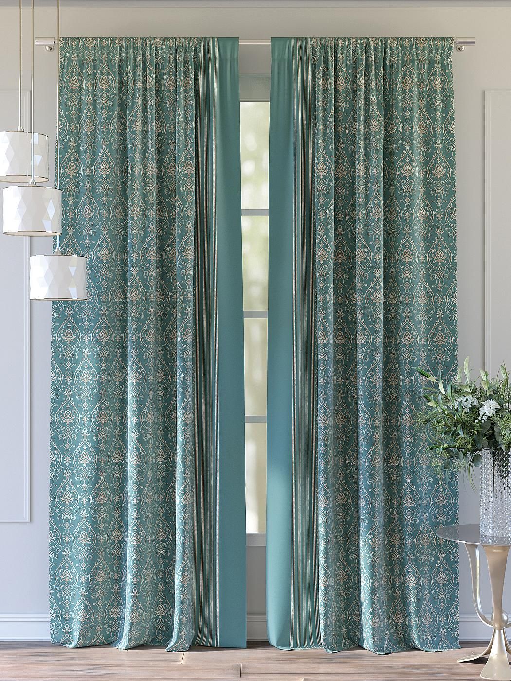 

Комплекты штор AT HOME / шторы в комнату 150х280 см / Султан (бирюзовый), 750239