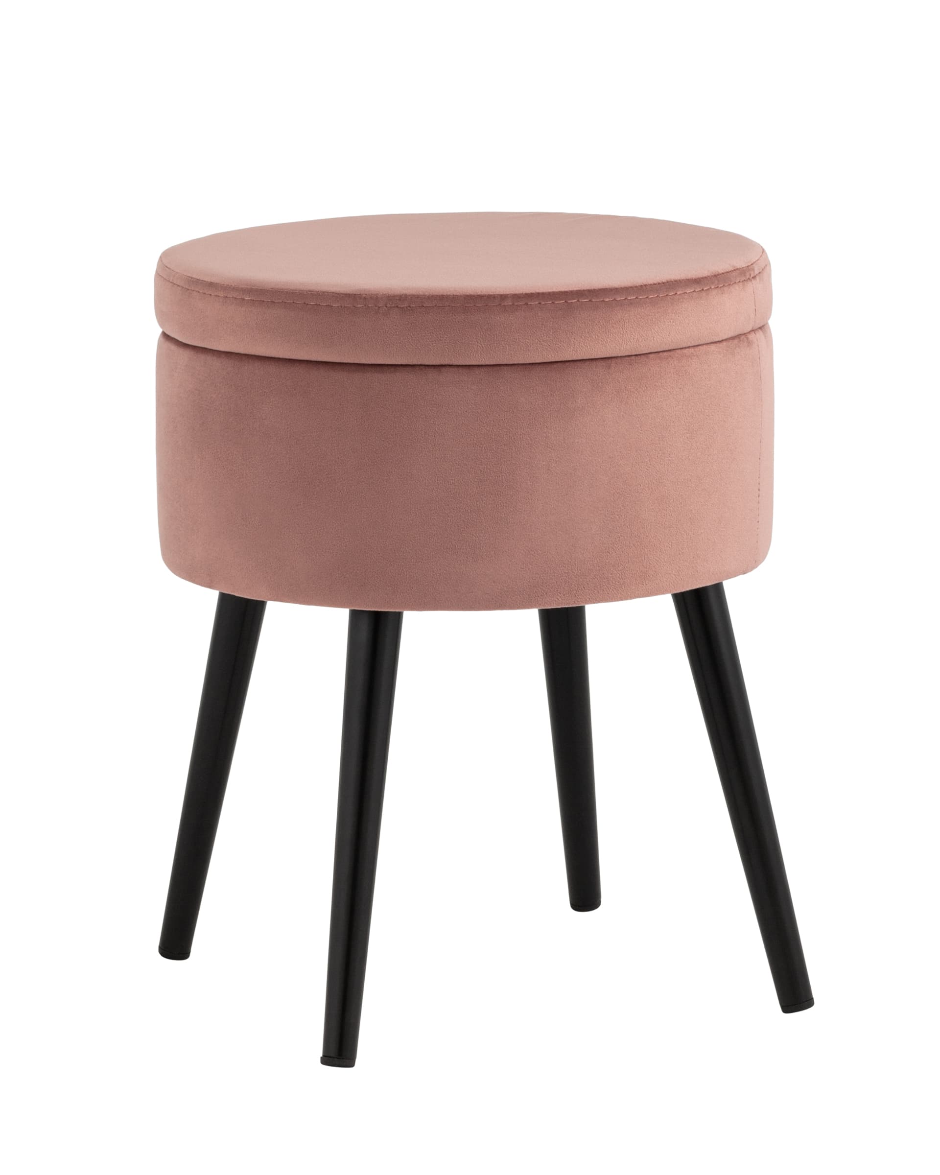 фото Пуф stool group клайс с ящиком велюр пыльно-розовый
