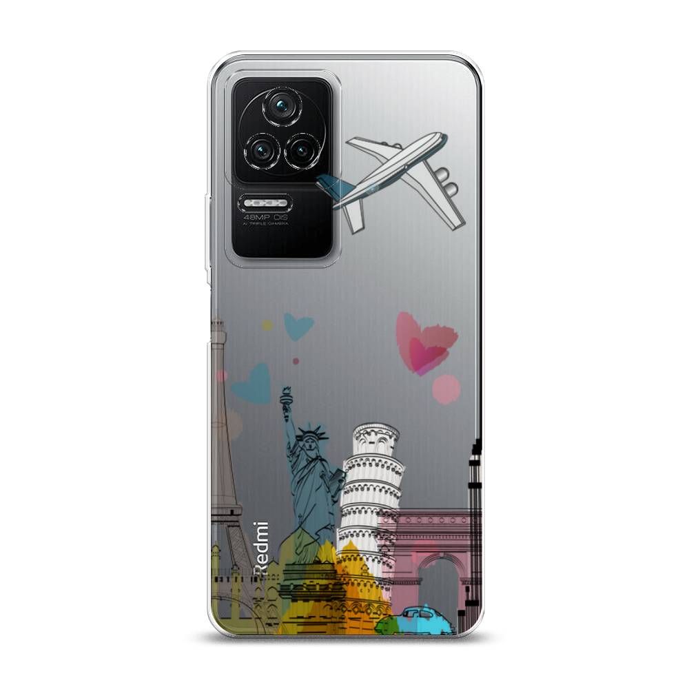 

Чехол Awog на Poco F4/Redmi K40S "Самолет путешествий", Разноцветный, 314650-10
