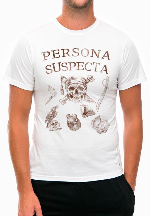 

Футболка унисекс NoBrand Persona suspecta белая XXXXL, Белый, Persona suspecta