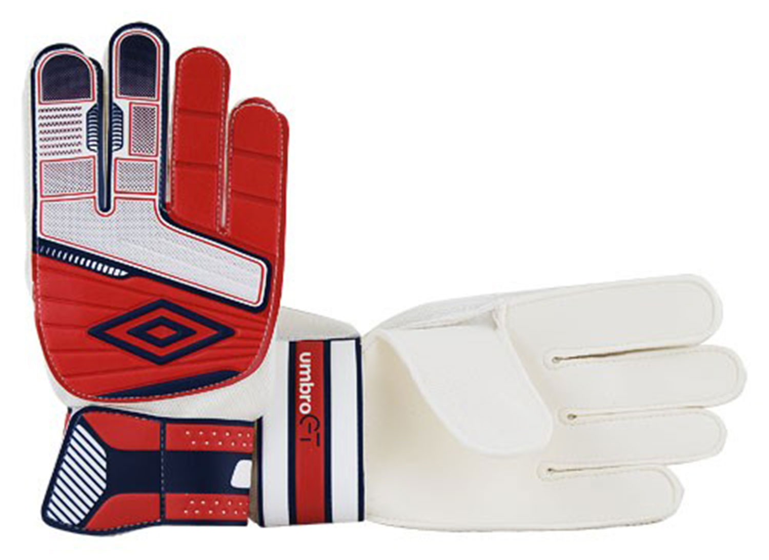 UMBRO GT LITE GLOVE, перчатки врат. (DFA) красн/т.син/бел, 11