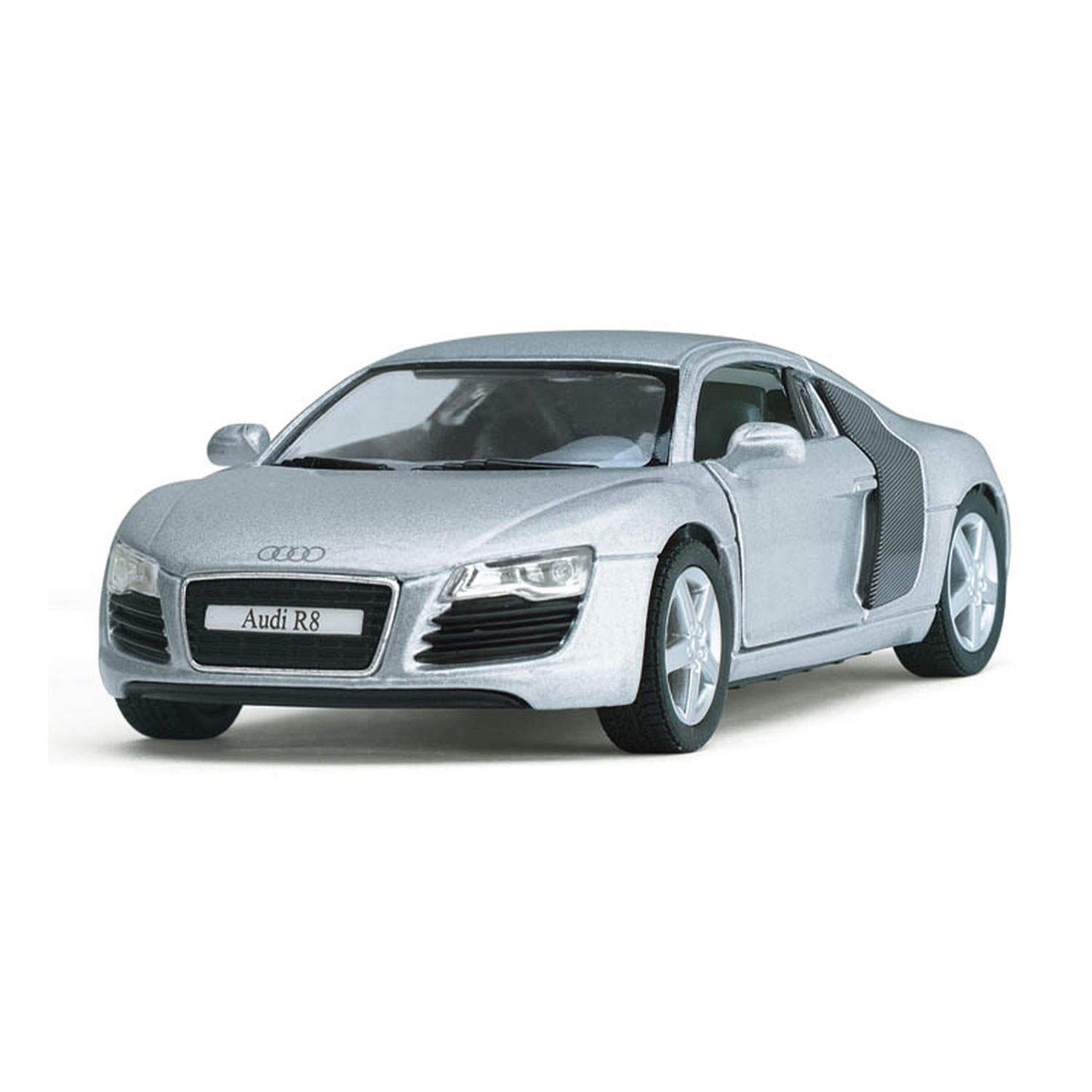 

Модель машины Kinsmart Audi R8, инерционная, 1/36 KT5315W, Разноцветный