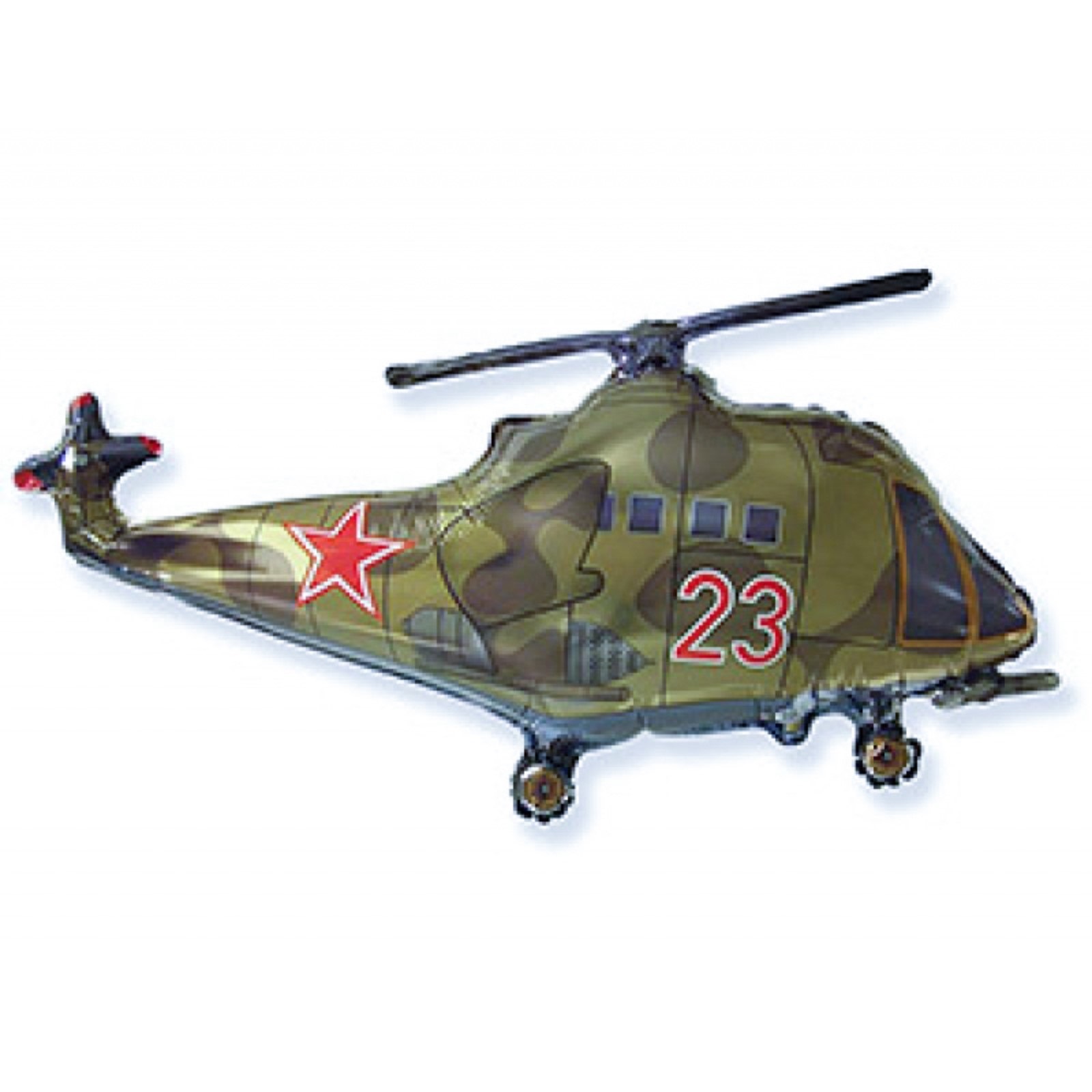 

Шар Flexmetal фольгированный 22 Вертолёт 4158076, Разноцветный