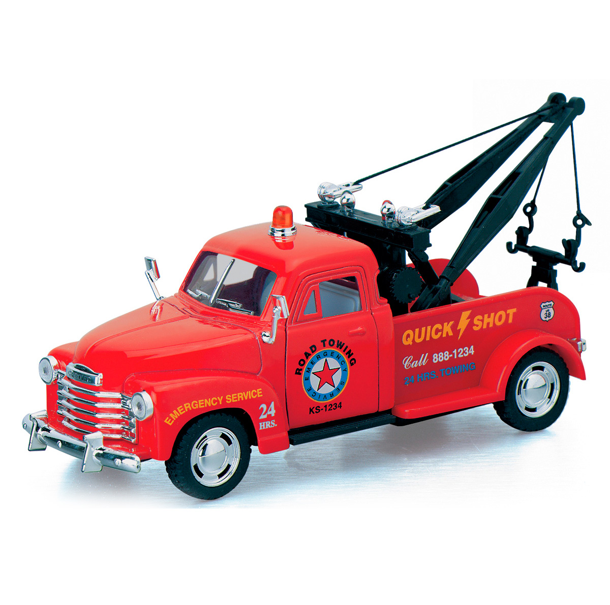 

Модель машины Kinsmart Chevrolet 3100 Wrecker, инерционная, 1/38 KT5033W