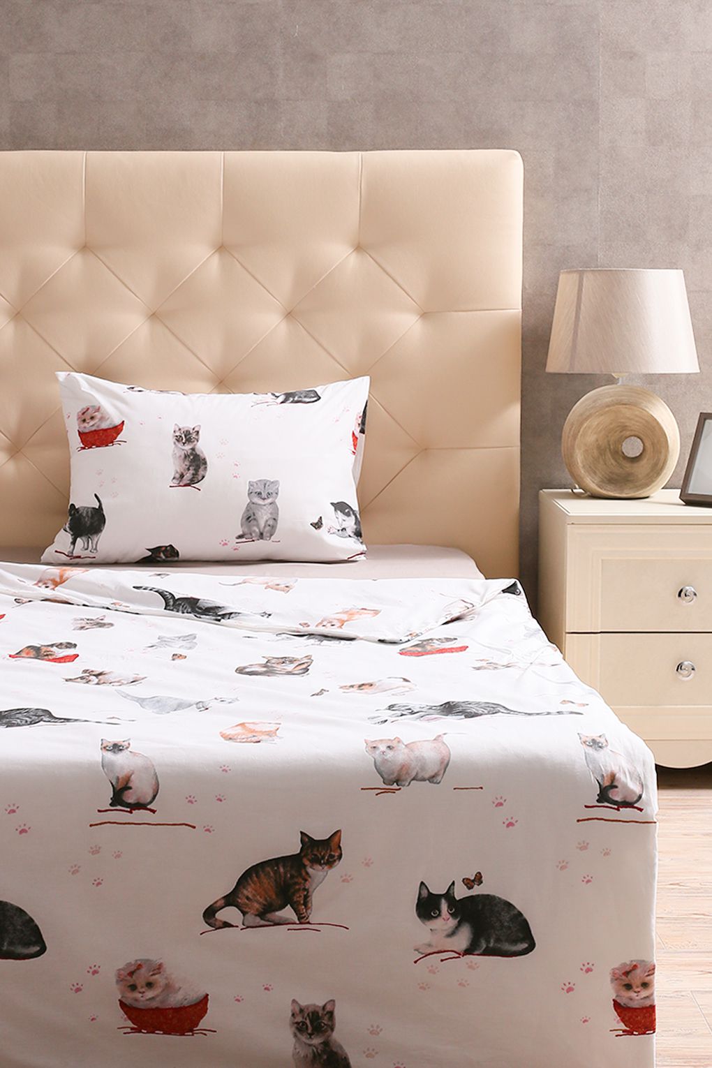 

Комплект постельного белья Beddinghouse Cute Cats 1,5 спальное 150x210/50x70 см