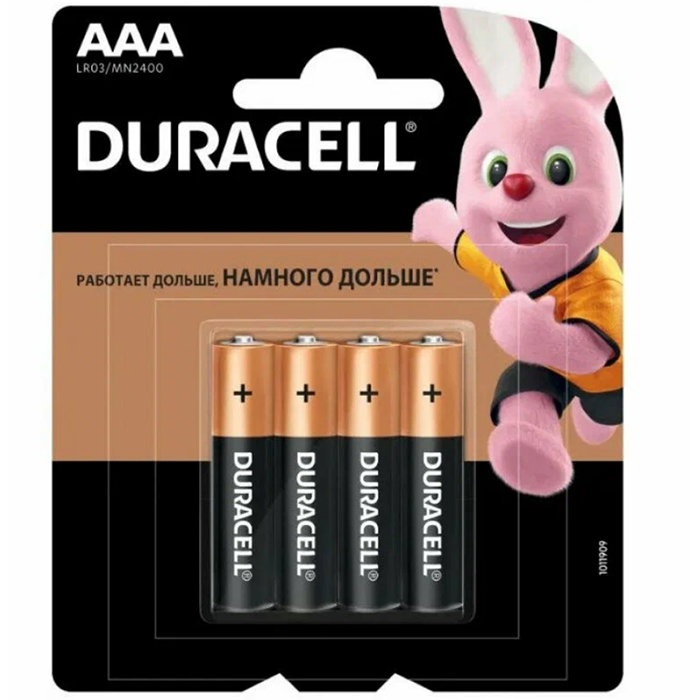 Батарейки Duracell Basic AAA 4 шт