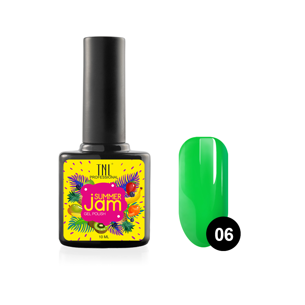 

Гель-лак TNL Summer Jam №06 - неоновый зеленый (10 мл.)