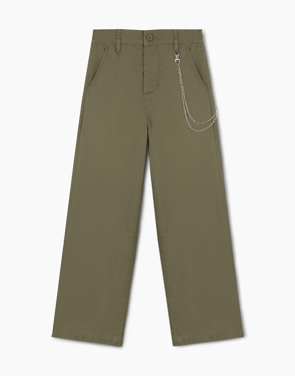 

Брюки для девочки Gloria Jeans GPT009533 хаки 12-13л/158, GPT009533
