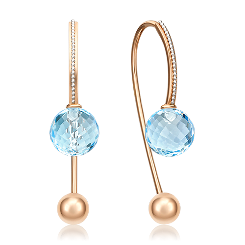 

Серьги джекеты из красного золота с топазом PLATINA jewelry 02-4413-00-201-1111-46_0, 02-4413-00-201-1111-46_0