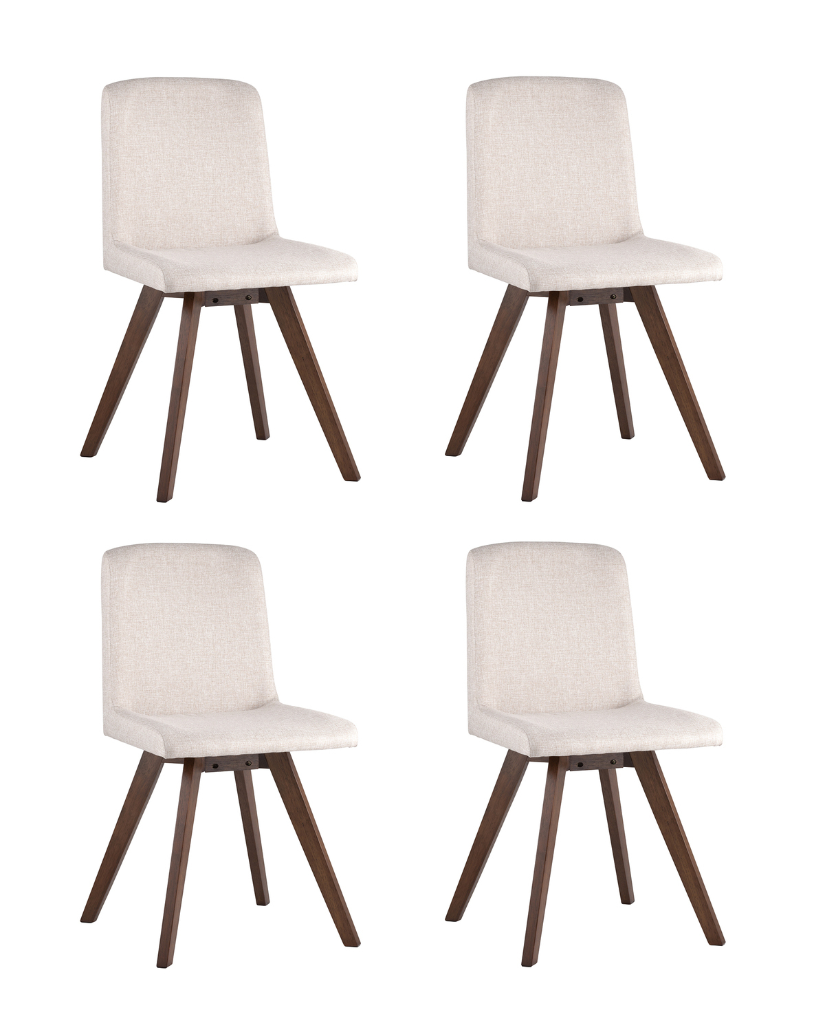 

Стул Stool Group, светло-серый/орех, MARTA