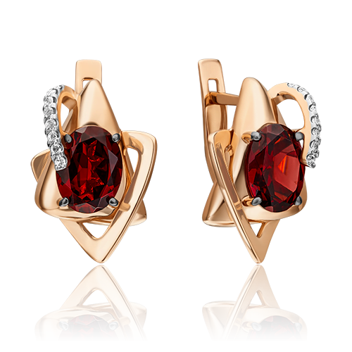 

Серьги из красного золота с гранатом PLATINA jewelry 02-4405-00-264-1110-57_0, 02-4405-00-264-1110-57_0