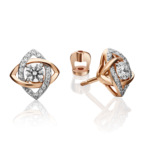 

Серьги-пусеты из красного золота с фианитом PLATINA jewelry 02-4403-00-501-1110-38_0, 02-4403-00-501-1110-38_0