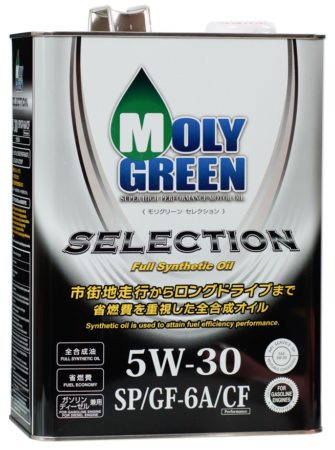 фото Моторное масло molygreen selection 5w-30 sp/gf-6a/cf, 4л, 0470074-0
