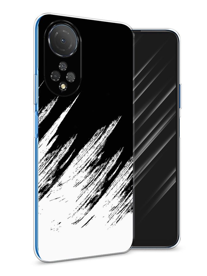 

Чехол Awog на Honor X7 2022 "Черно белые брызги", Разноцветный, 6108850-3