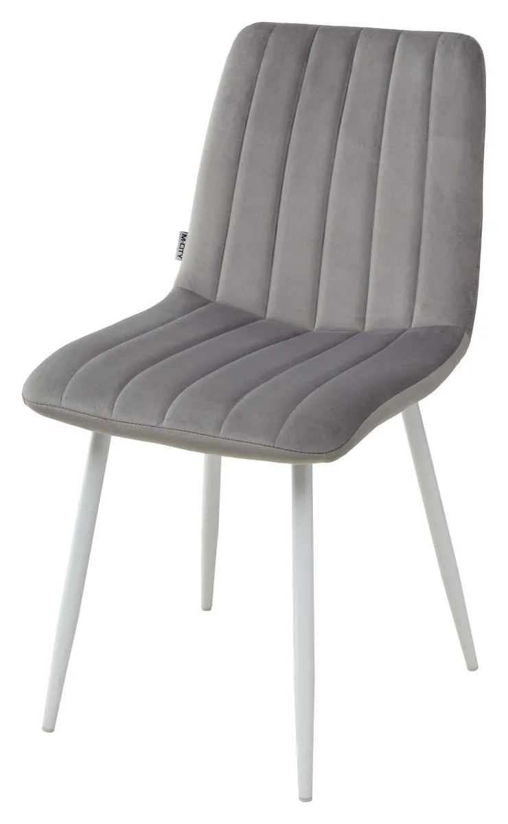 

Стул M-City DUBLIN G108 (4 шт.) серебристо-серый, велюр / белый каркас, M-City Dublin