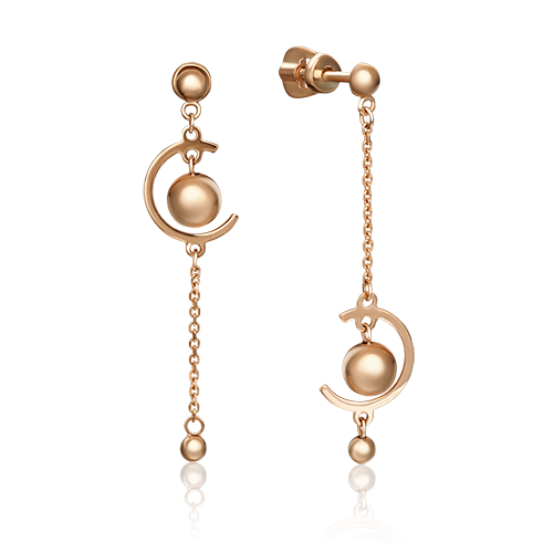 

Серьги-подвески из красного золота PLATINA jewelry 02-4375-00-000-1110-42_0, 02-4375-00-000-1110-42_0