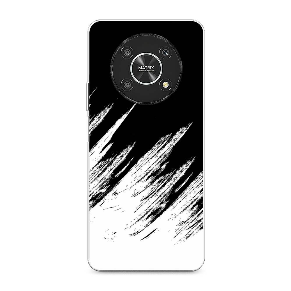 

Чехол Awog на Honor X9 4G/Magic4 Lite 4G "Черно белые брызги", Разноцветный, 6108650-3