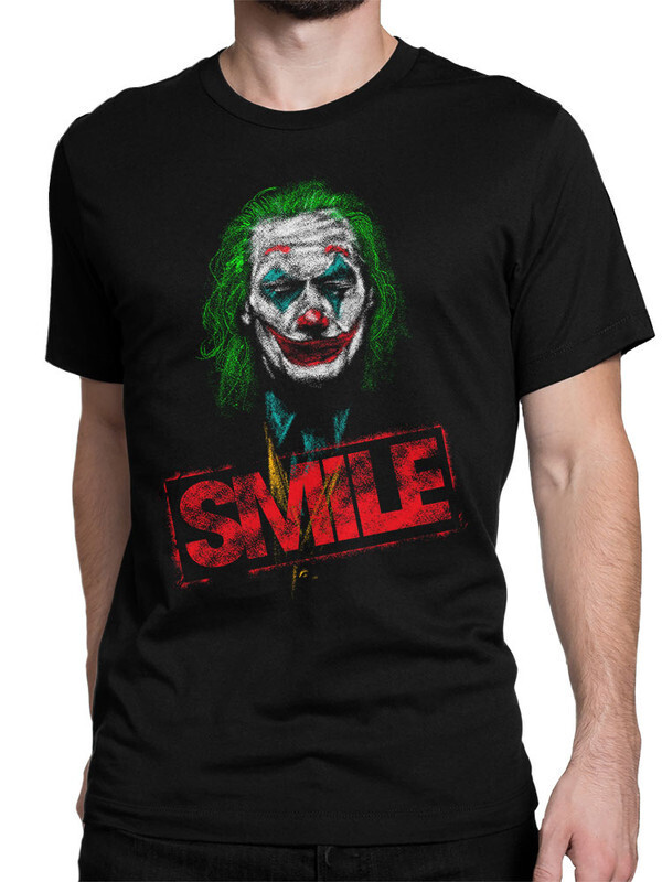 

Футболка мужская Design Heroes Джокер - Smile черная M, Джокер - Smile
