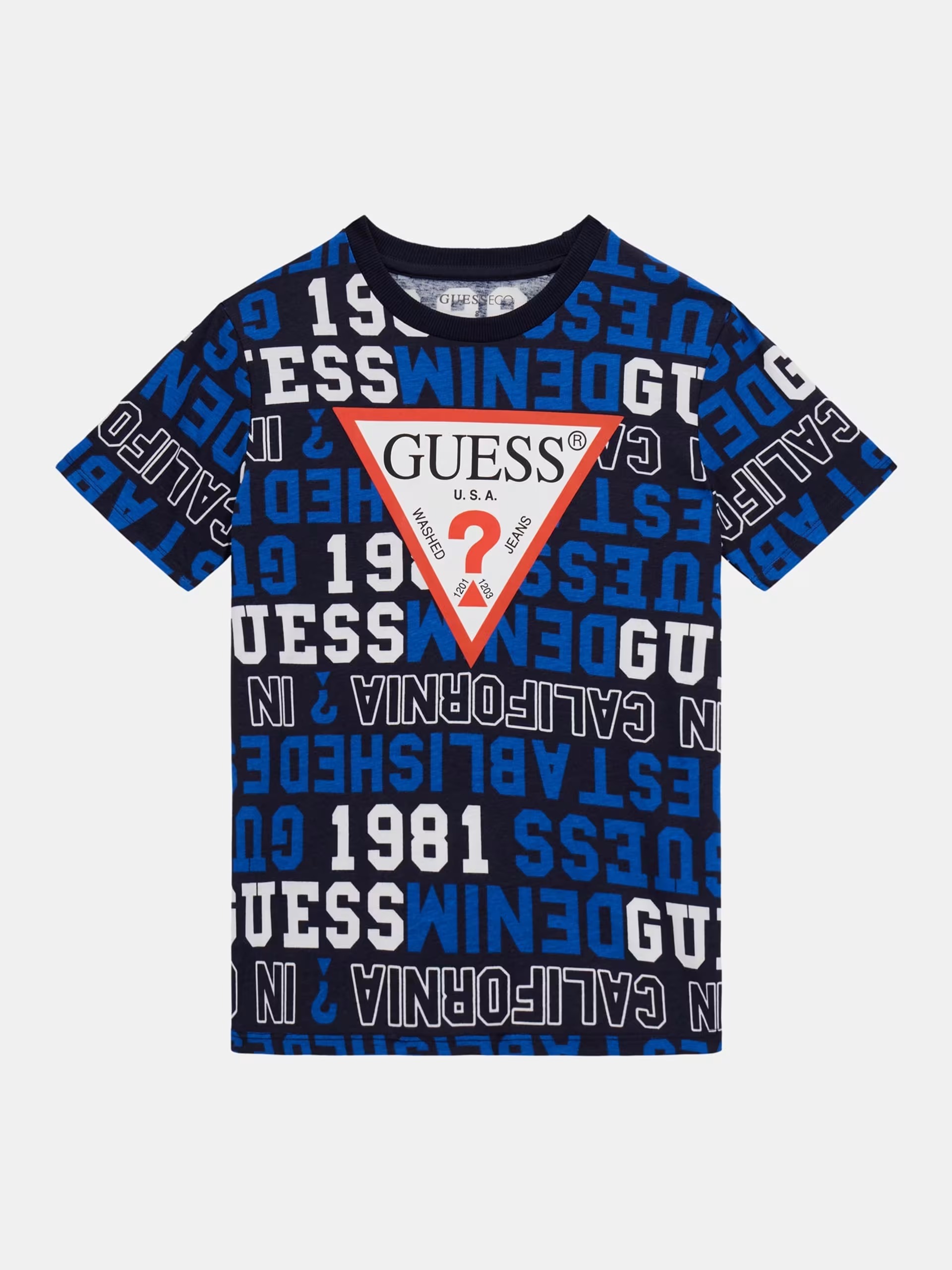 

Футболка детская для мальчиков Guess L4YI04K8HM3 синяя 18, Синий, L4YI04K8HM3