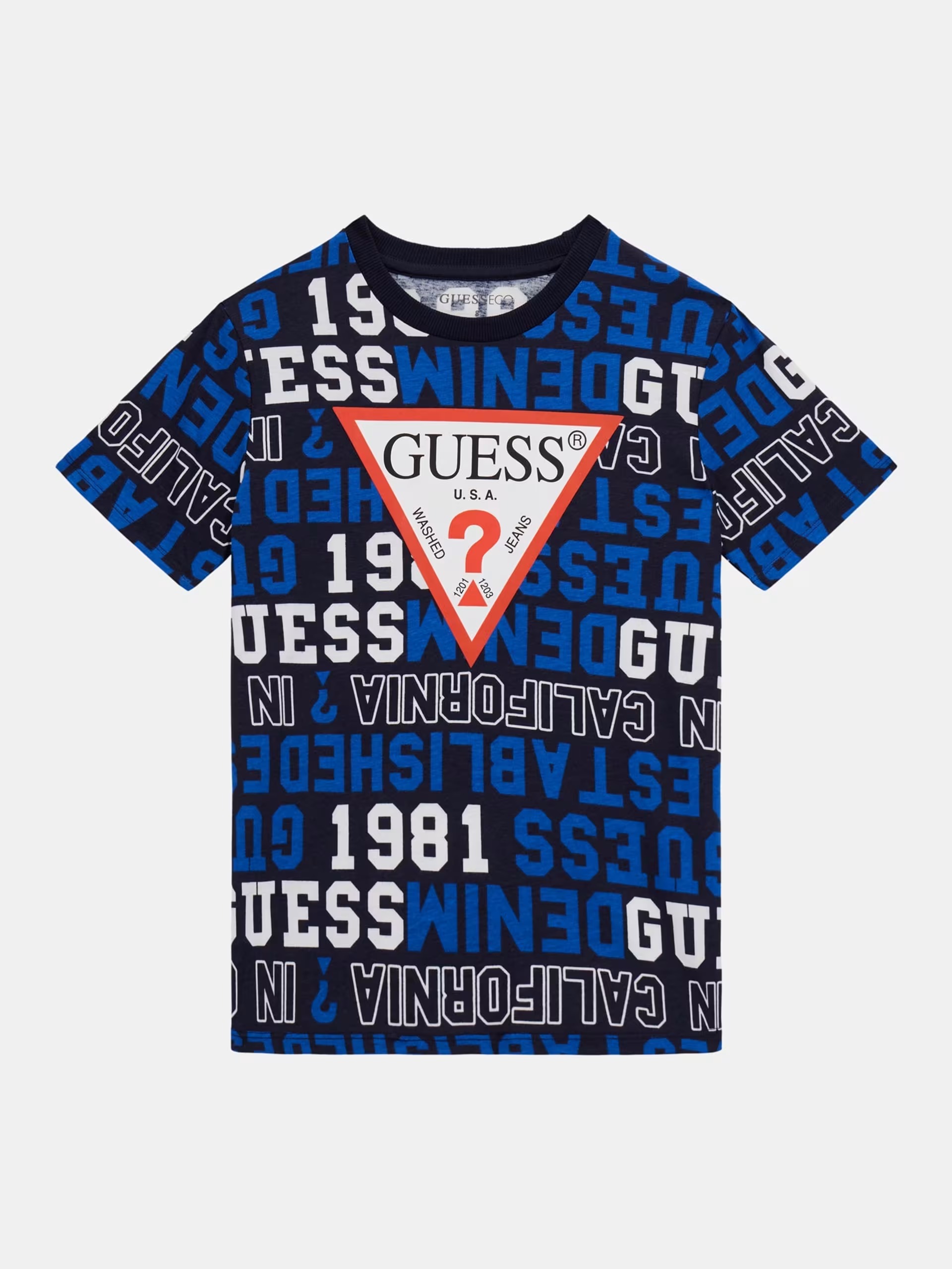 

Футболка детская для мальчиков Guess L4YI04K8HM3 синяя 16, Синий, L4YI04K8HM3