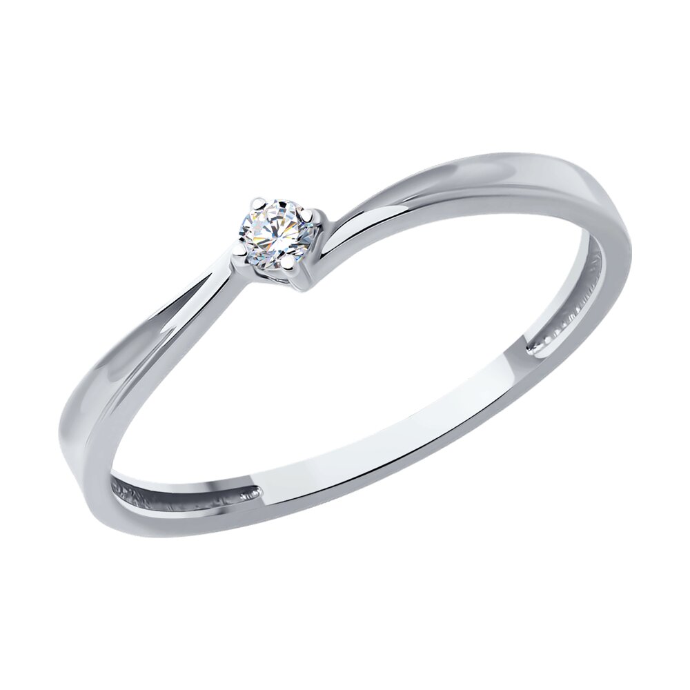 

Кольцо из золота р. 17 Diamant 52-210-01984-1, бриллиант, 52-210-01984-1